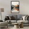 Terracotta Reflection Abstract Landscape Floating Frame Canvas Art